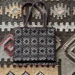 Beaded Handbag with Fringe